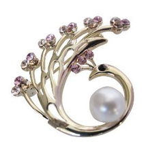 璀璨孔雀開屏 merry茗華時尚合金鑲stellux奧鉆胸針